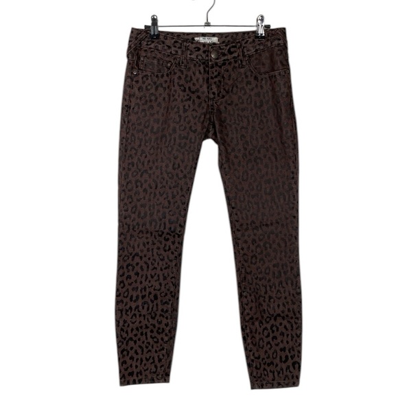 Free People leopard animal print jeans - Picture 1 of 7